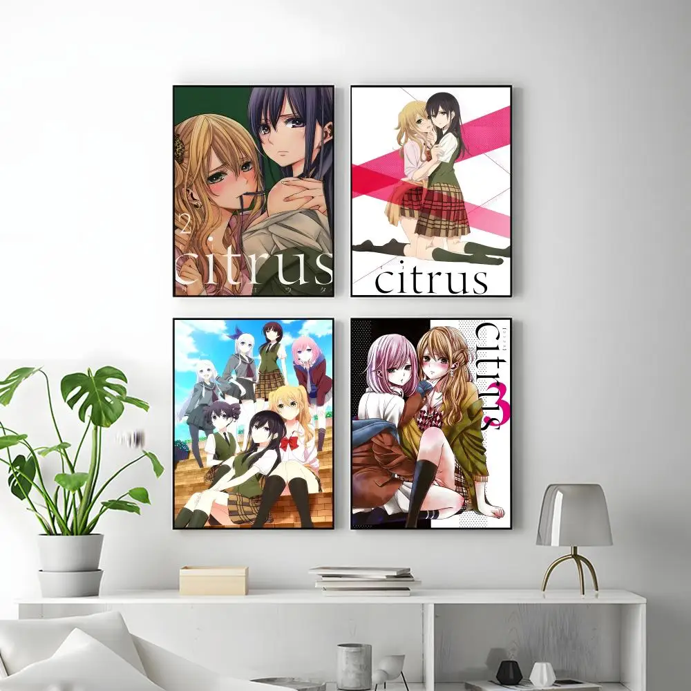 GL Anime Hot C-Citrus Poster HD Versatile Waterproof Wall Decor Self Adhesive Perfect for Any Room & Ideal Gift