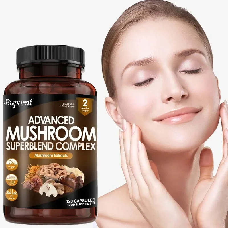 

Усовершенствованный комплекс грибов Super Blend — уменьшает тревогу, стресс и повышает энергию, здоровье мозга, улучшает когнитивную функцию