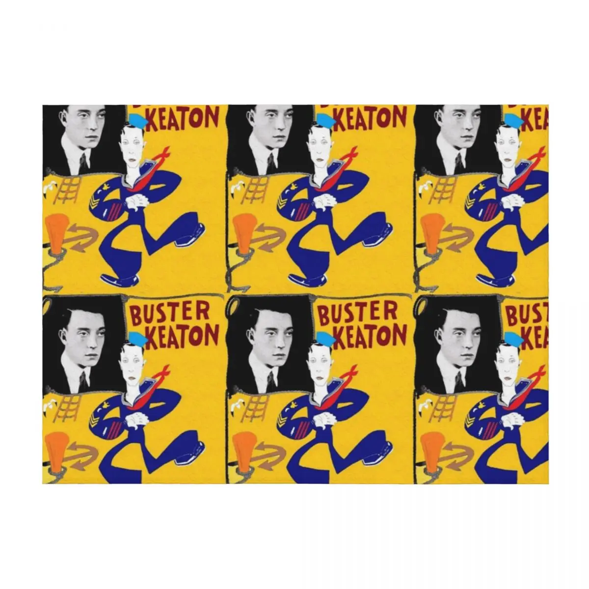 

BUSTER KEATON The Navigator comic art Throw Blanket Designers Sofa Quilt Travel Custom Blankets
