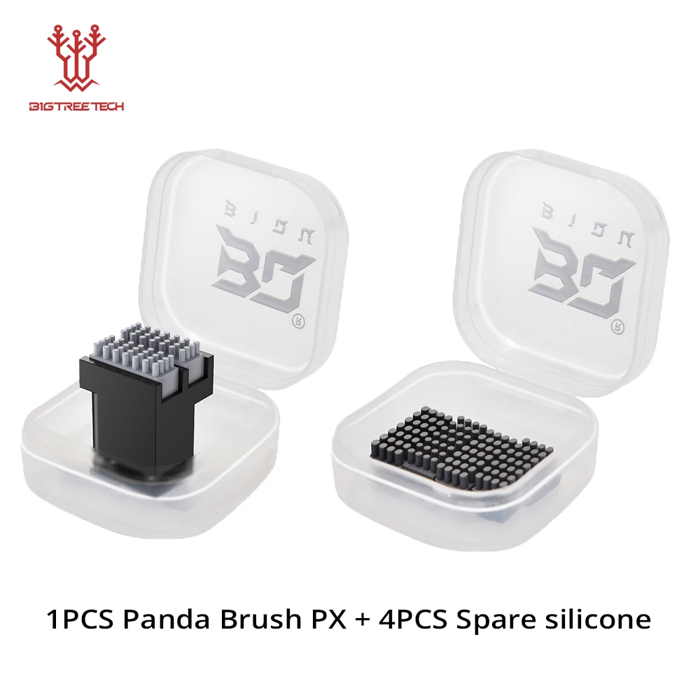 Panda Brush XP Silicone Nozzle Wiper, Nozzle Wiper for Bambu-Lab P1P/P1S/X1/ X1C/X1E 3D Printers, mit 4 Ersatz Silikon düsen wischer, Ersatz Doppel bürsten köpfe Plug-in-Play Panda Brush XP Silicone Nozzle Wiper, Nozzle Wiper for Bambu-Lab P1P/P1S/X1/ X1C/X1E 3D Printers, mit 4 Ersatz Silikon düsen wischer, Ersatz Doppel bürsten köpfe Plug-in-Play