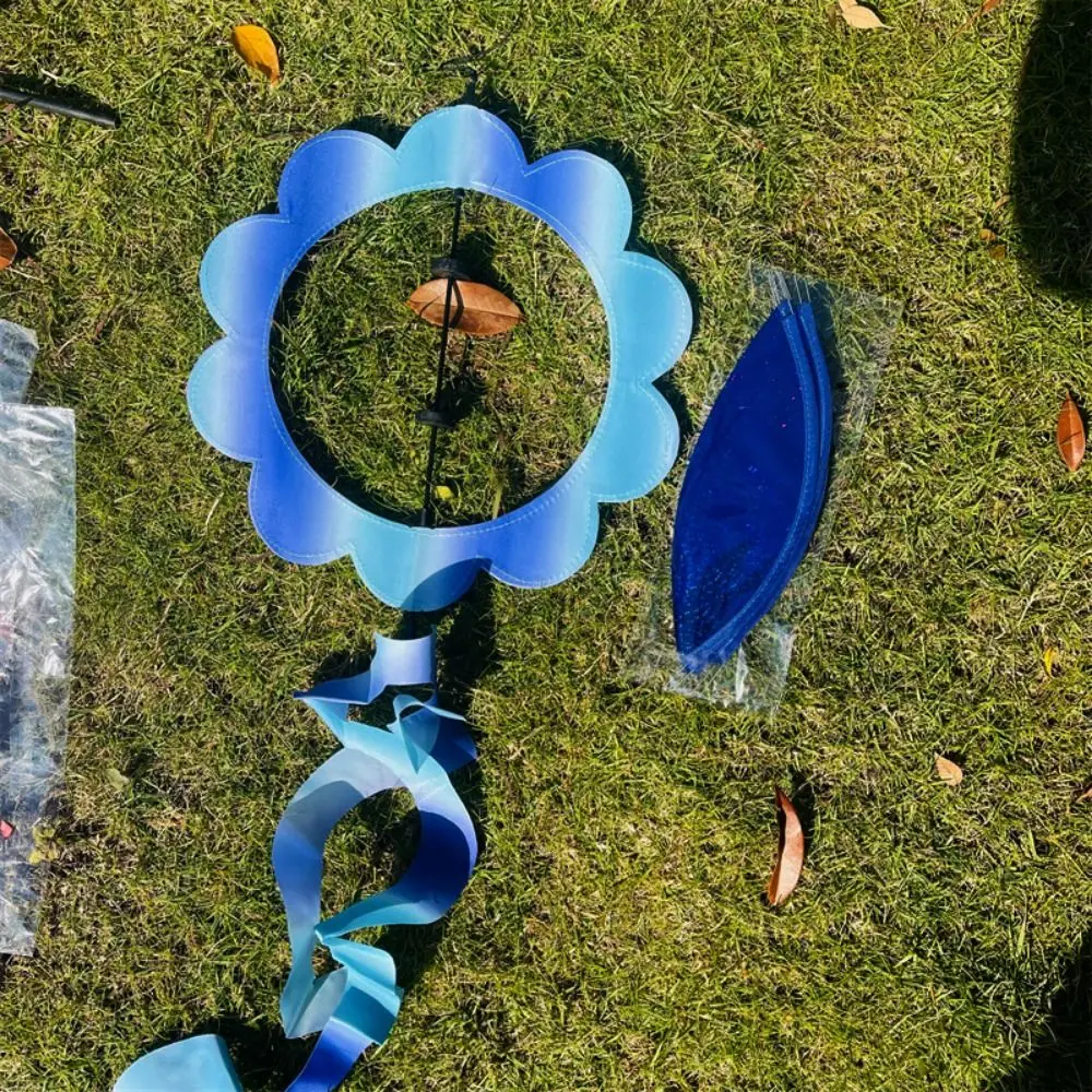 الملونة زهرة الكرة الكوبية طاحونة القماش والبلاستيك في الهواء الطلق الأطفال شنقا الكرة طاحونة لا معلقة سامة