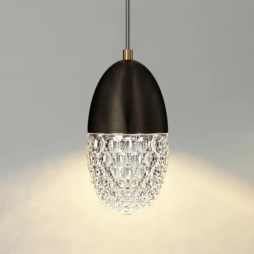 Lampe LED suspendue au design nordique moderne, luminaire décoratif d'intérieur, idéal pour une chambre à coucher, un restaurant ou un bar