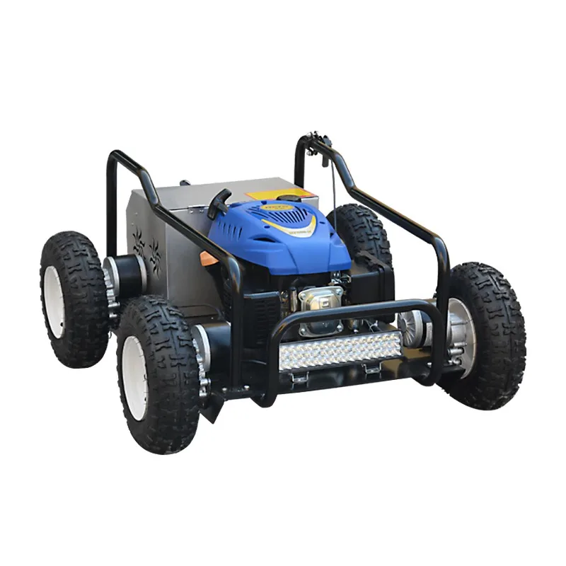 Four-wheel drive remote-controlled crawler  lawn mower self-propelled weeding