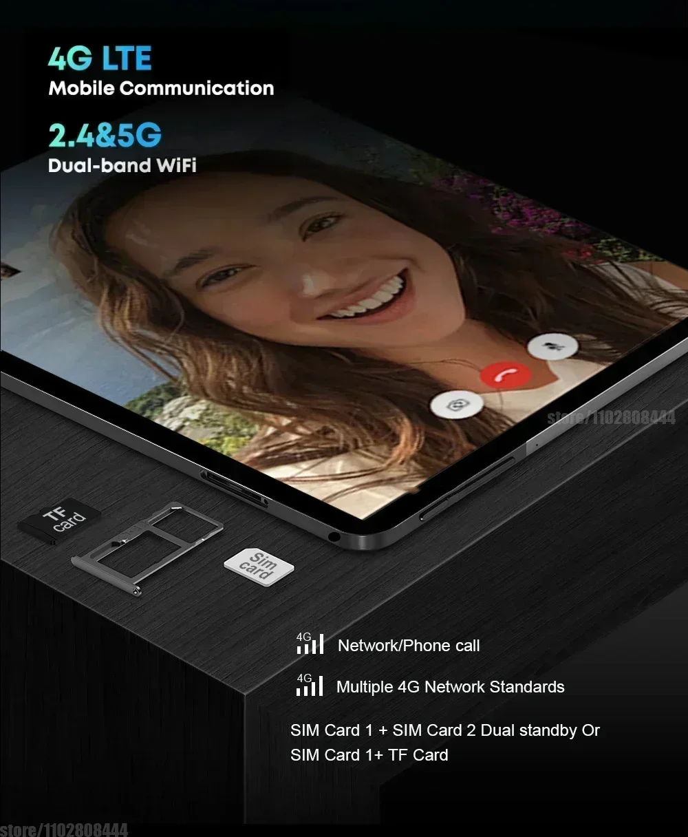 2024 Original Global Version Pad 6 Pro Snapdragon 888 Mi Tablets PC 11 inch HD 4K Android 13 16GB+1TB 5G Dual SIM Card WIFI Tab