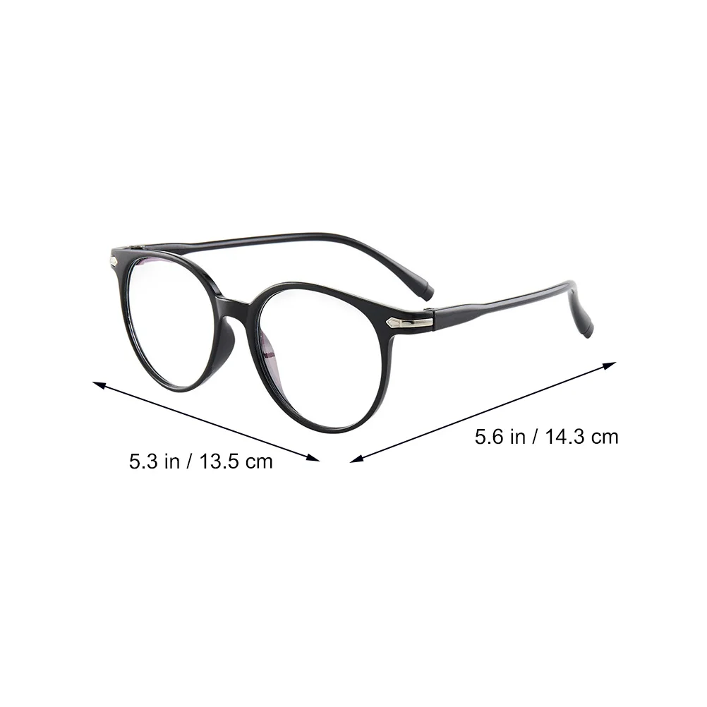 

3pcs Light Glasses PC Material Comfortable Wear Gaming Reading Eye Protection Gray Frames