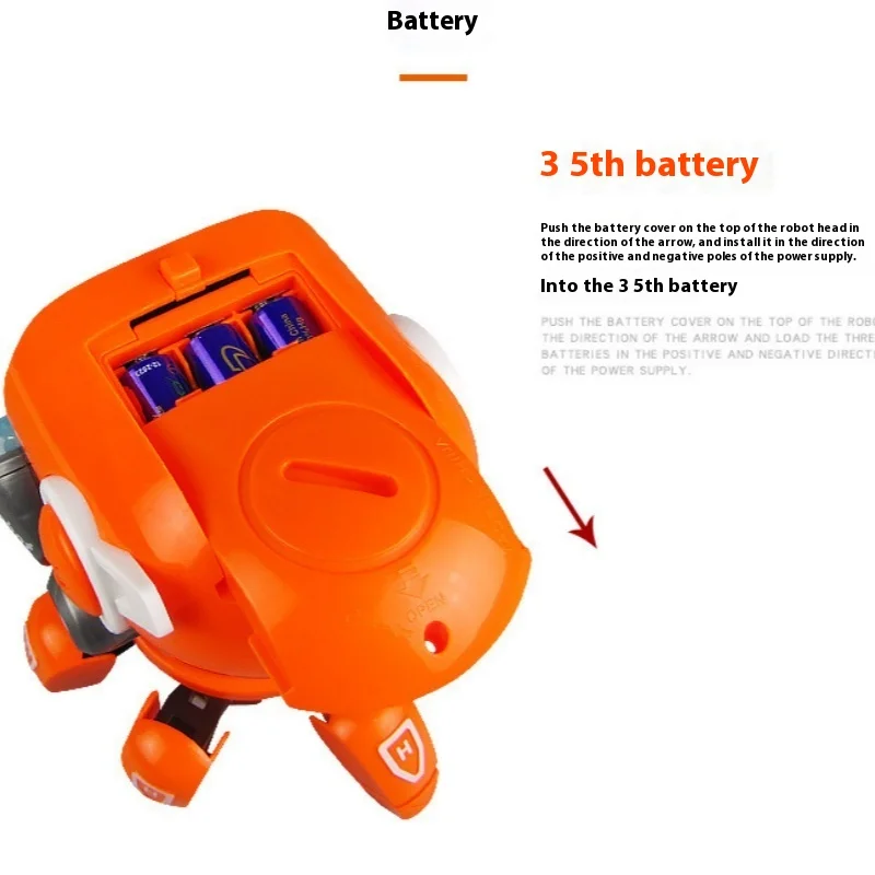 Tańczący robot z sześcioma pazurami Elektroniczny zwierzak Zabawne chodzenie z muzyką Interakcja Zabawki dla dzieci Prezenty urodzinowe dla chłopców