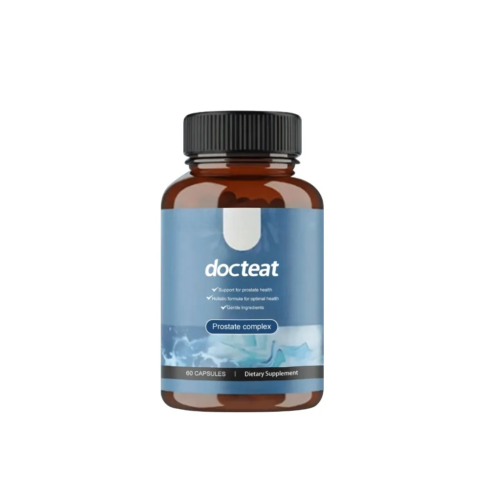 

Docteat Prostate Health с экстрактами пальметто, тыквенных семечек и растительными экстрактами для поддержания ежедневного здоровья и комфорта, 60 капсул