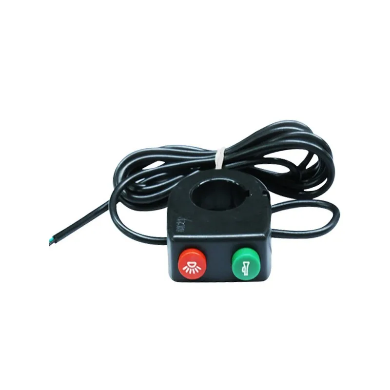 AS98-Electric Scooter Handle Switch Turn Light Horn Head Light Control Switch 2-In-1 Switch With Black Buckle