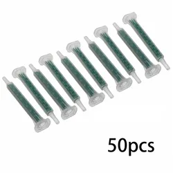 50 Stuks 83Mm Hars Ab Lijm Statische Mixer Mengbuizen Mengen Mondstuk Kit Voor Twee Componenten Vloeibare Mixer