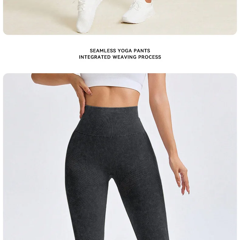 Nylon Schleifen Yoga Leggings Frauen Nahtlose Enge Hosen Hohe Elastische Sexy Hüfte Heben Leggings Workout Laufen Gym Hosen – Detail 12
