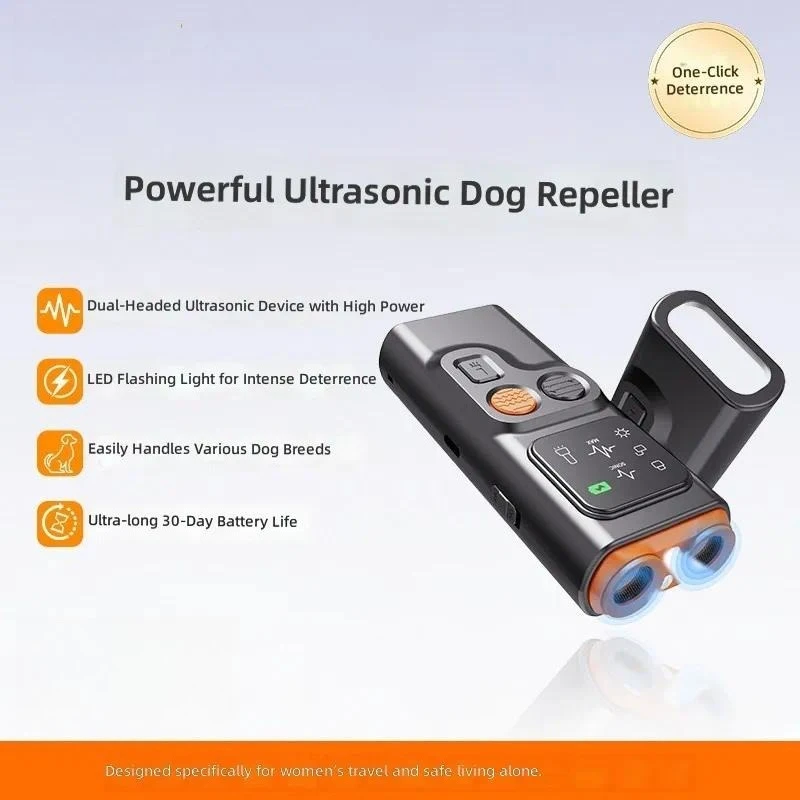 for Ultrasonic Dog Repeller New High Power Outdoor Strong Deterrent for Stray Cats Portable Anti Dog Bite Device