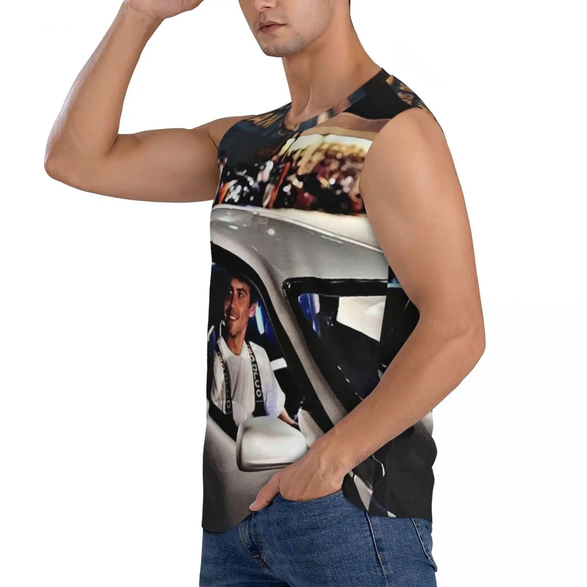 Paul Walker Fast And Furious Men Sleeveless Tank Tops Quick Dry Breathable Gym Fitness Running Summer Casual Sport Vest