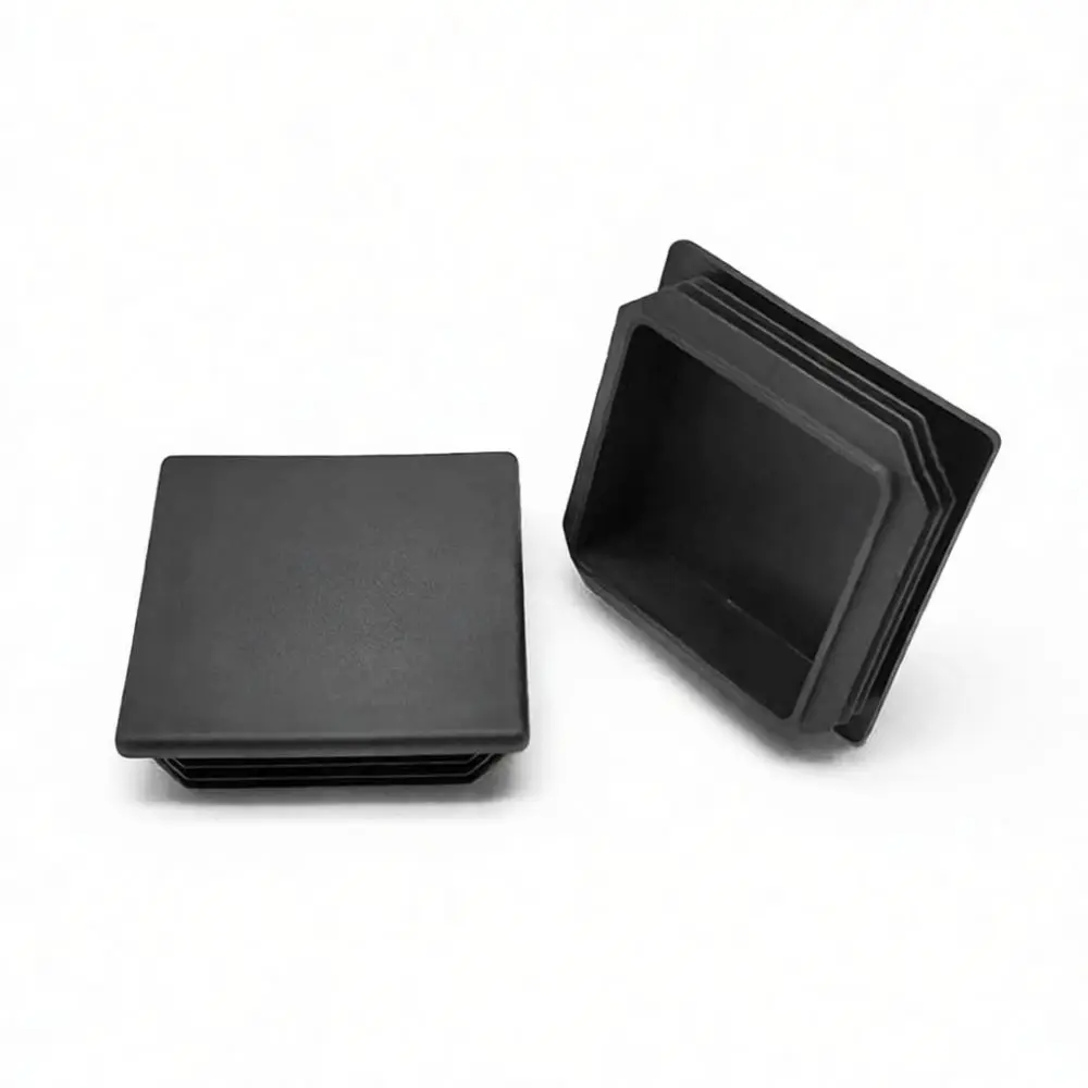 Premium Plastic Square Tubing Plug Furniture Leg Insert End Caps Sealing Accessory For Metal Pipe Maintenance Repair