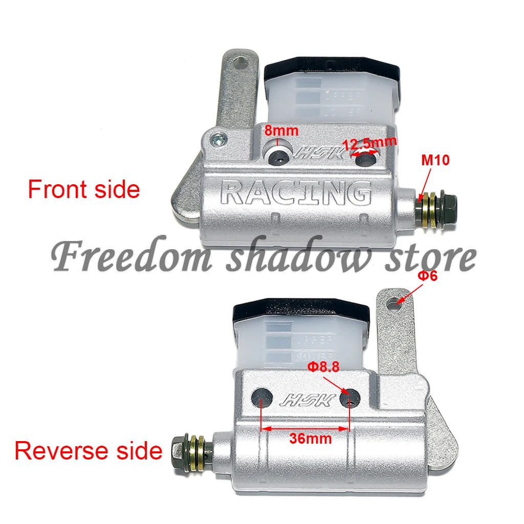 Go Kart Foot Hydraulic Master Brake Pump 12.8mm Piston For Drift Track Karting DIY Tricycle Quad Buggy ATV Parts