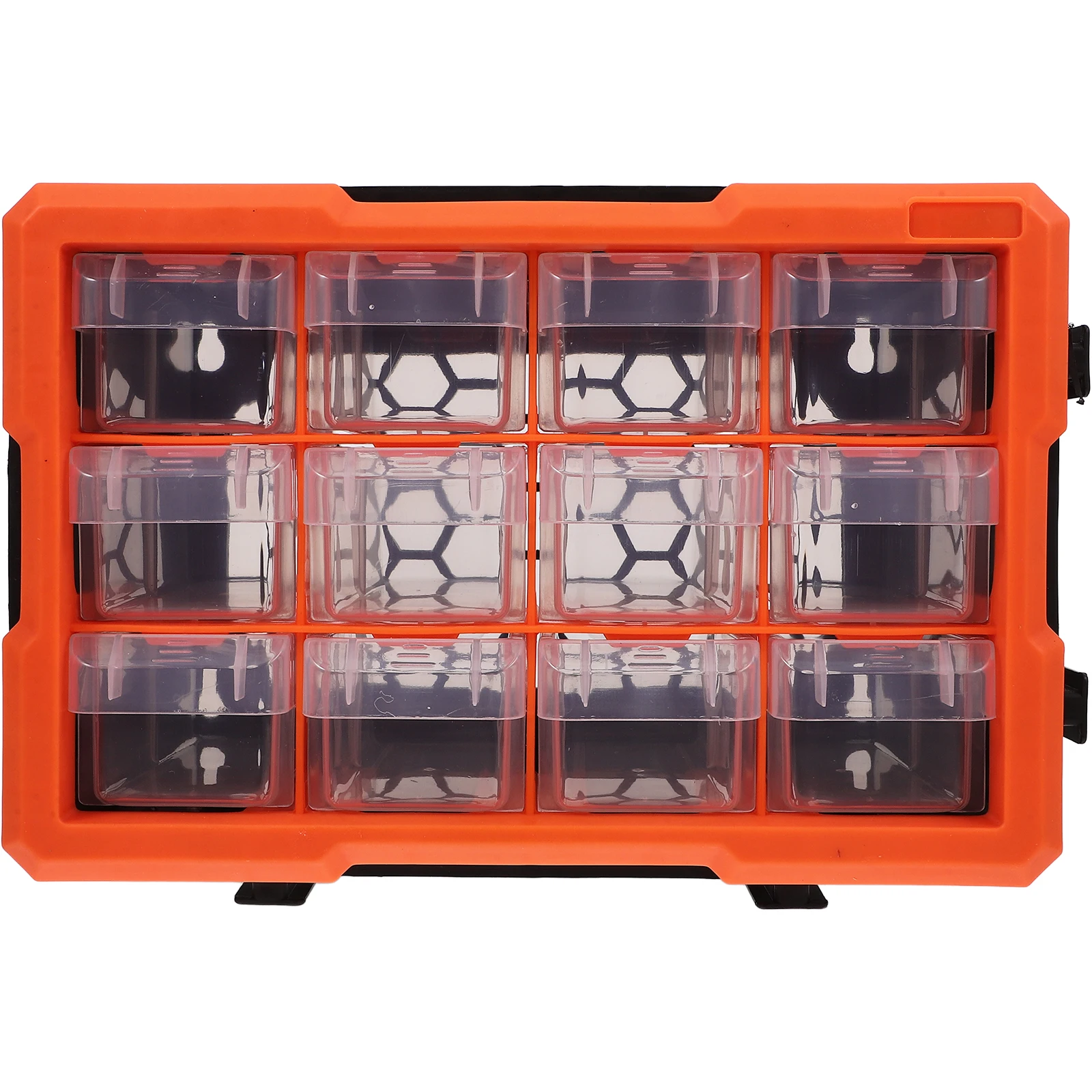 

Parts Organizer Box 12 Compartments Storage Drawer Tool Cabinet Electronic Screw Portable Small Hardware Container