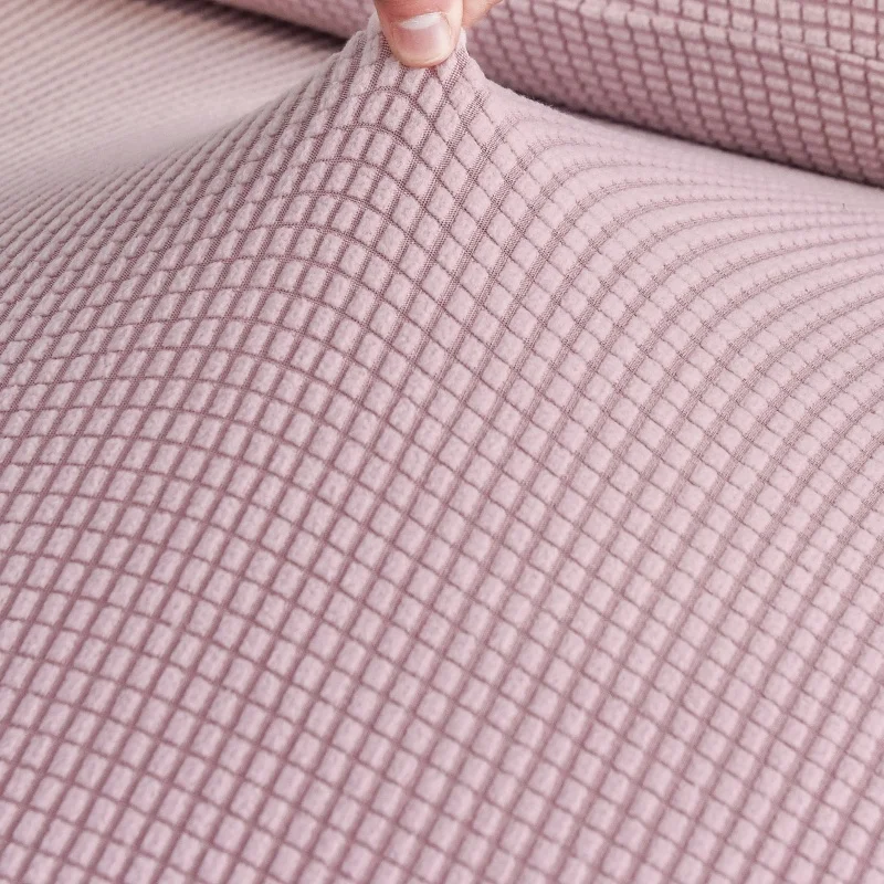 Velvet Plush L Shaped Sofa Cushion Cover for Living Room Elastic Furniture Couch Slipcover Chaise Longue Sofa Seat Cover Stretch