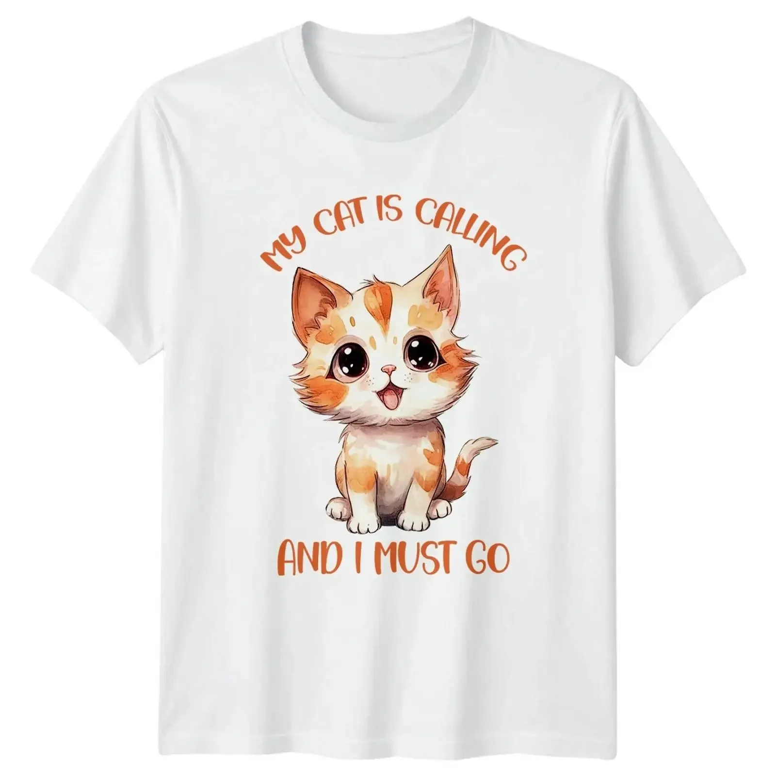 Meine Katze ruft und ich T Shirt Katzenliebhaber Haustier Geburtstag Geschenk für Sie Ihn vintage Washed Soft Casual Stylish