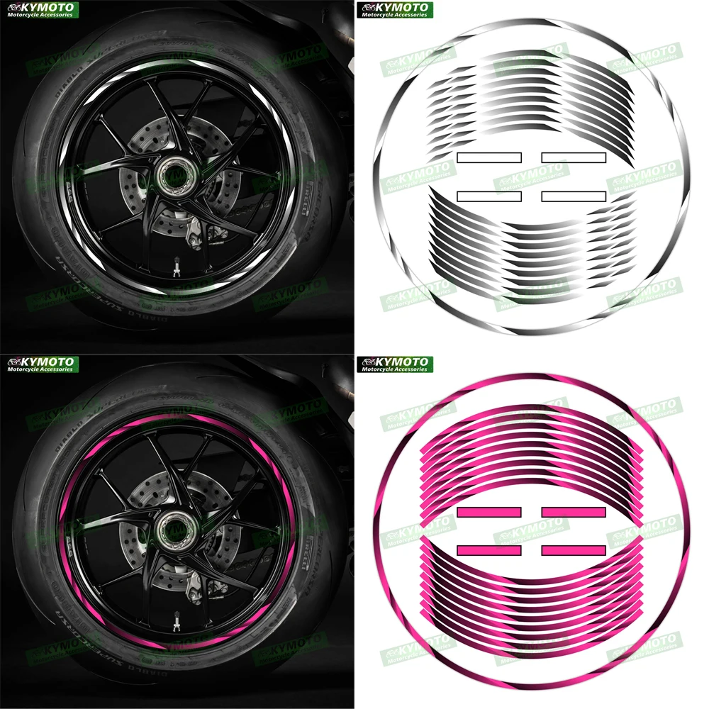 

Аксессуары для гоночных мотоциклов HONDA, 17-дюймовые наклейки на передние и задние колеса, обтекатель, светоотражающие наклейки на обод
