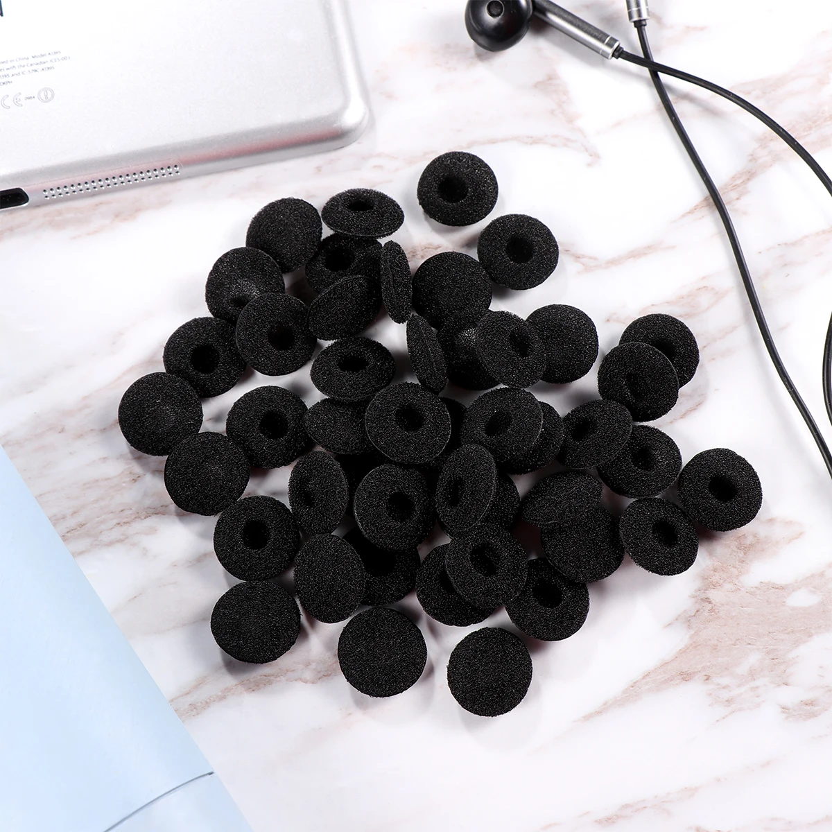 

15 Pairs Earphone Covers Soft Sponge Replacement Tips Noise Cancelling Dust Protection Sound Enhancement Comfortable Washable