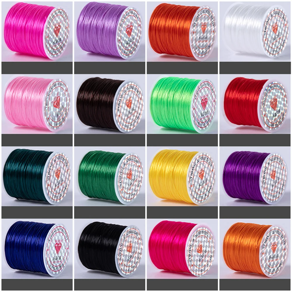 0.8mm Strong Elastic Crystal Beading Cords for DIY Jewelry Making Bracelet Necklace Stretch Thread Cord Line String Accessories