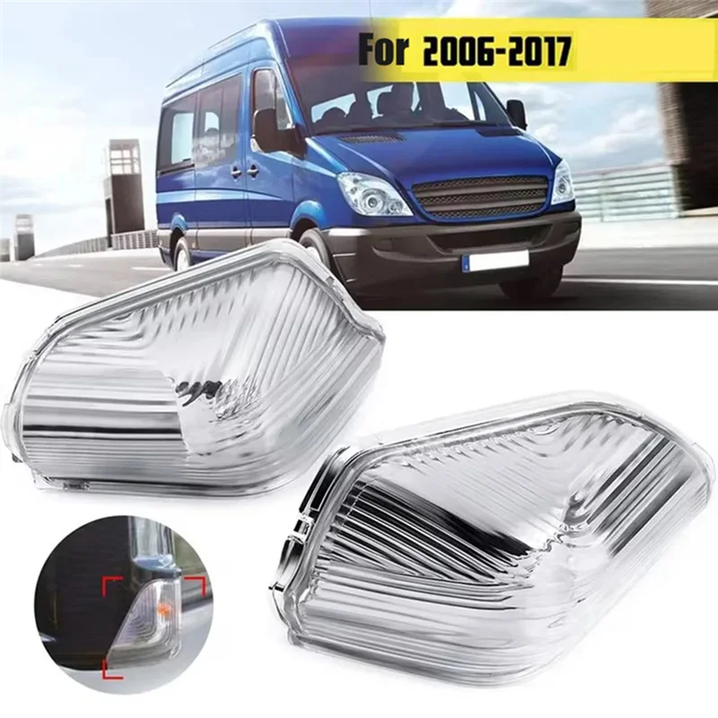 Lusterko kierunkowskazów soczewka kierunkowskazu wstecznego pokrywa lampy dla Mercedes Sprinter W906 2006-2017 VW Crafter 2006-2017