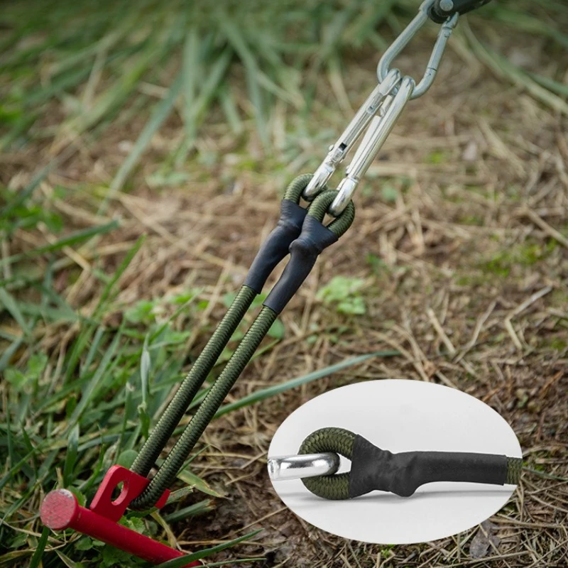 Luggage Binding Rope Packing Strap Elastic Band Hanging Rope Climbing Hook Elastic Rope Camping Vehicle Camping Elastic Hook