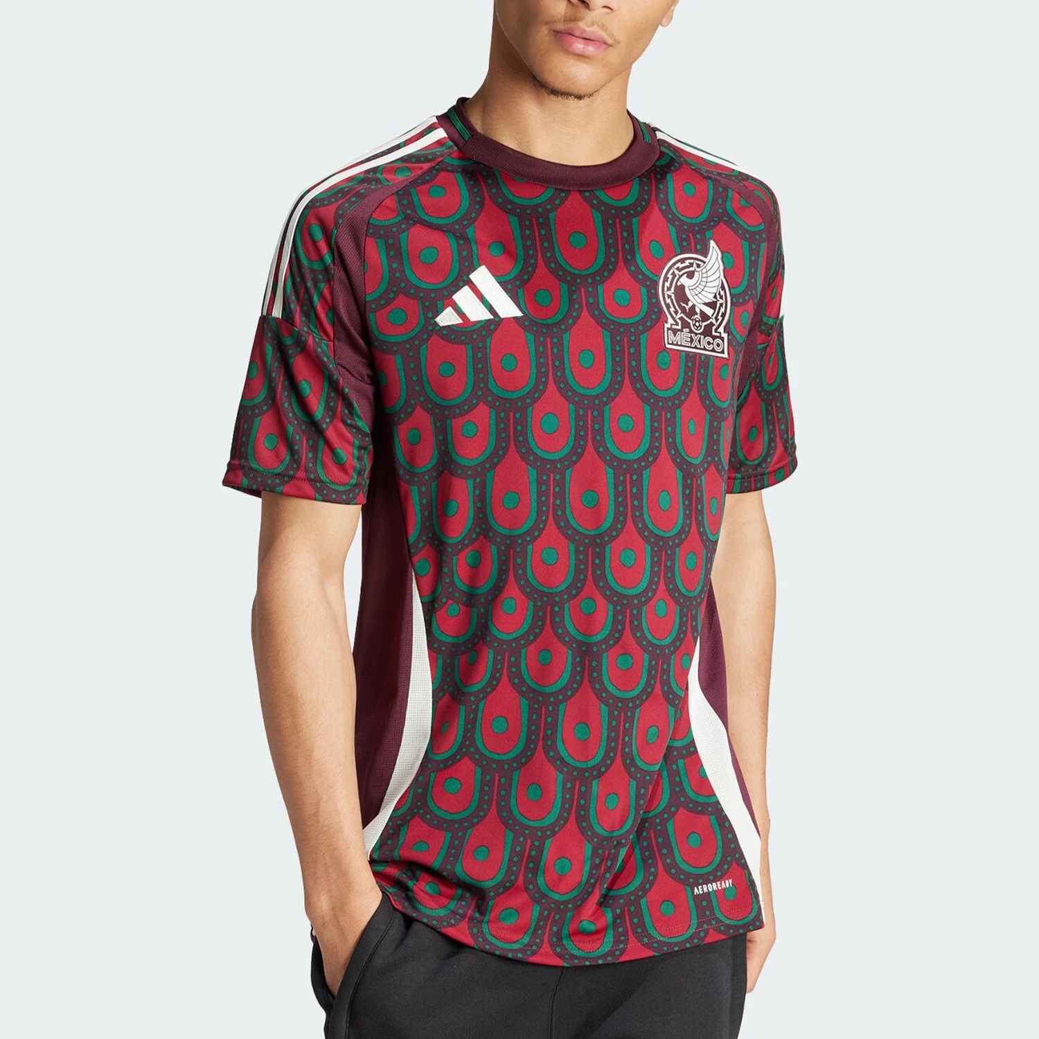 

Adidas Genuine Mexico Team Fan Version Men's Football Sport Short Sleeve IP6377