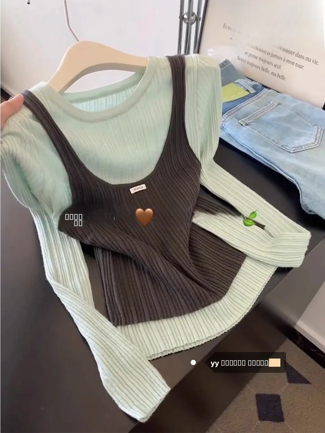 

Design Sensation Color Blo round Ne Long Sve Knitted Sweater Women's Commute Slimming Versatile Spring New Sle Top