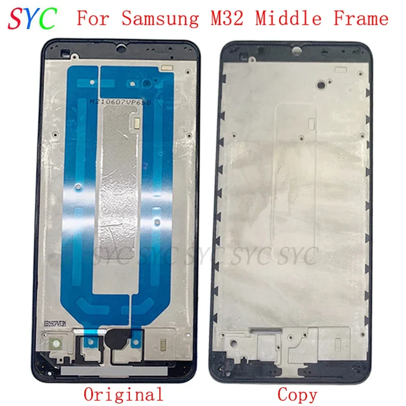 

Middle Frame Center Chassis Cover For Samsung M32 M325F 5G M326B Phone Housing Metal LCD Frame Repair Parts