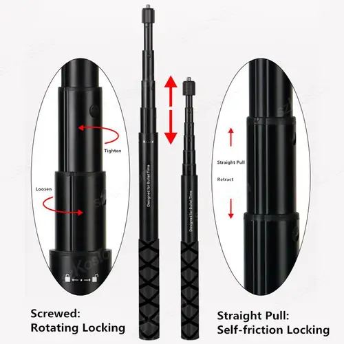 Imagen 2 del producto Palo de Selfie de edición extendida, monopié escalable para Insta 360 X2 X3 X4 X5, accesorios para GoPro 13 12 11 10 9 8, trípode