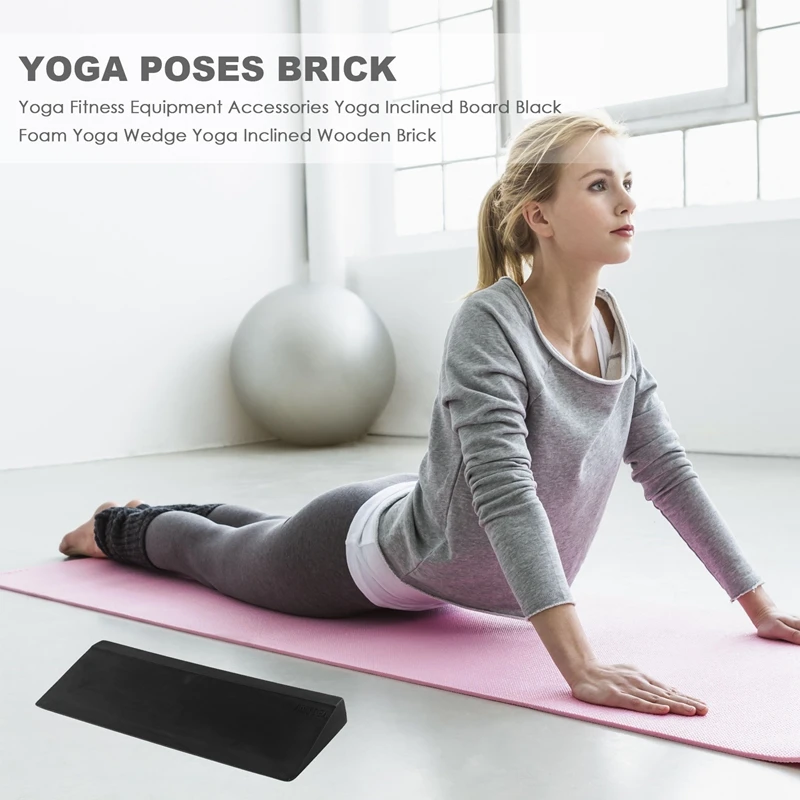 Yoga Fitness Equipment Accessories Yoga Inclined Board Foam Yoga Wedge Yoga Inclined Wooden Brick image 4