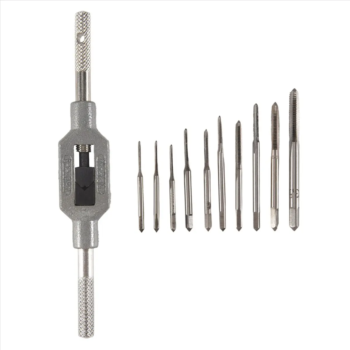 Y17A 11Pcs/Lot M1 M1.2 M1.4 M1.6 M1.7 M1.8 M2 M2.5 M3 M3.5 Mini Screw Tap Set Hand Tap Thread Wire Tapping Threading Taps Attack