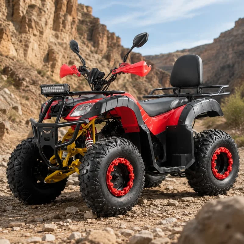 Customized Adult Offroad Buggy 4 Wheel ATV Racing Quad Bike All Terrain Vehicle Deep Tread Tires Responsive Handling