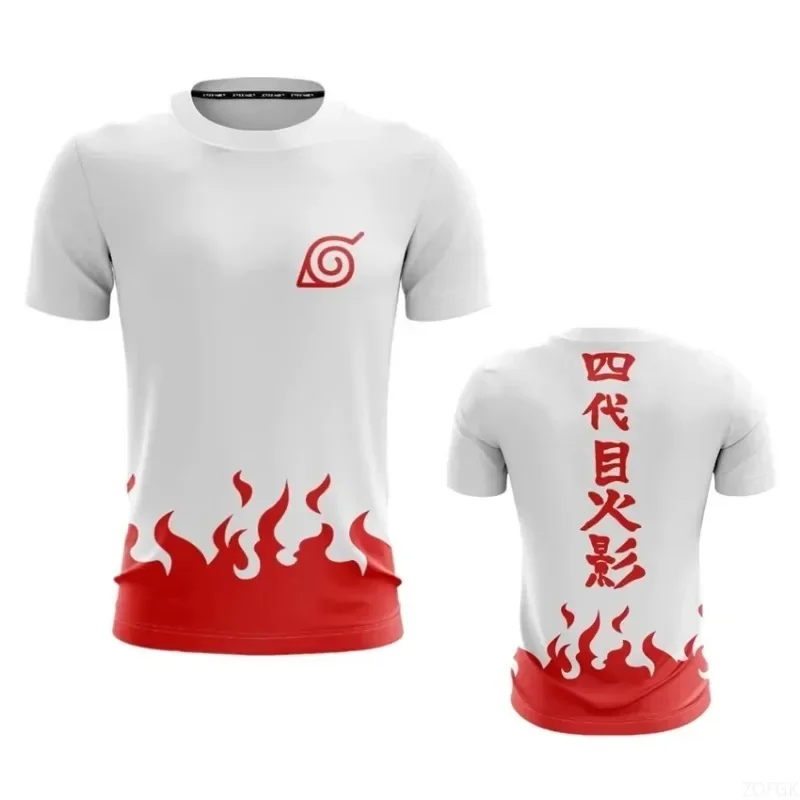 Hot Selling Japanese Anime Ninja Men's Short Sleeved T-shirt Fashionable Summer Children's T-shirt Men's Clothing T-shirt