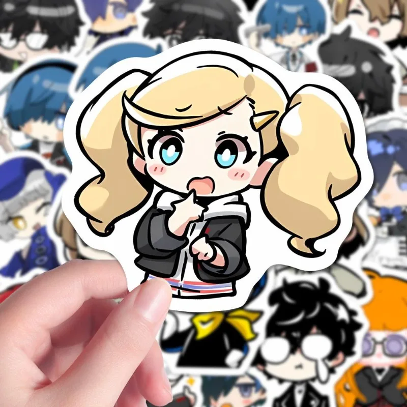 Persona Anime Stickers Amamiya Ren Akechi Goro Childrens Stationery Student Message Collection Gift Waterproof Cartoon Diy Cos