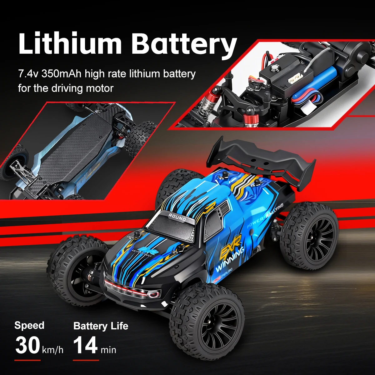 WLtoys 244018 Off-Road Bigfoot RC Racing Car With Full Scale