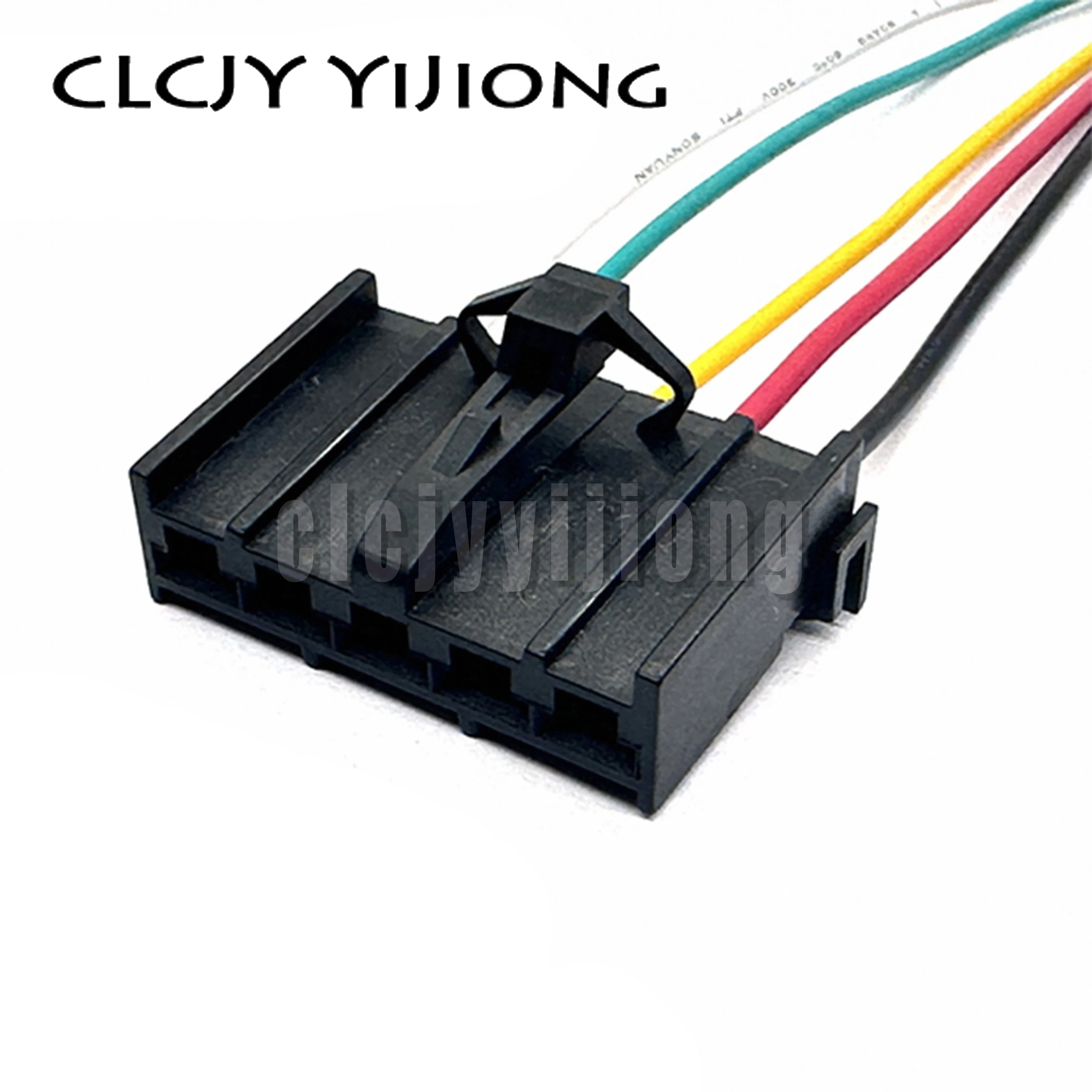 95508692 5 Pin 4.8 MM Automotive Electric Connector Heater Motor Blower Fan Resistor with Wiring Repair Plug Harness for Fiat