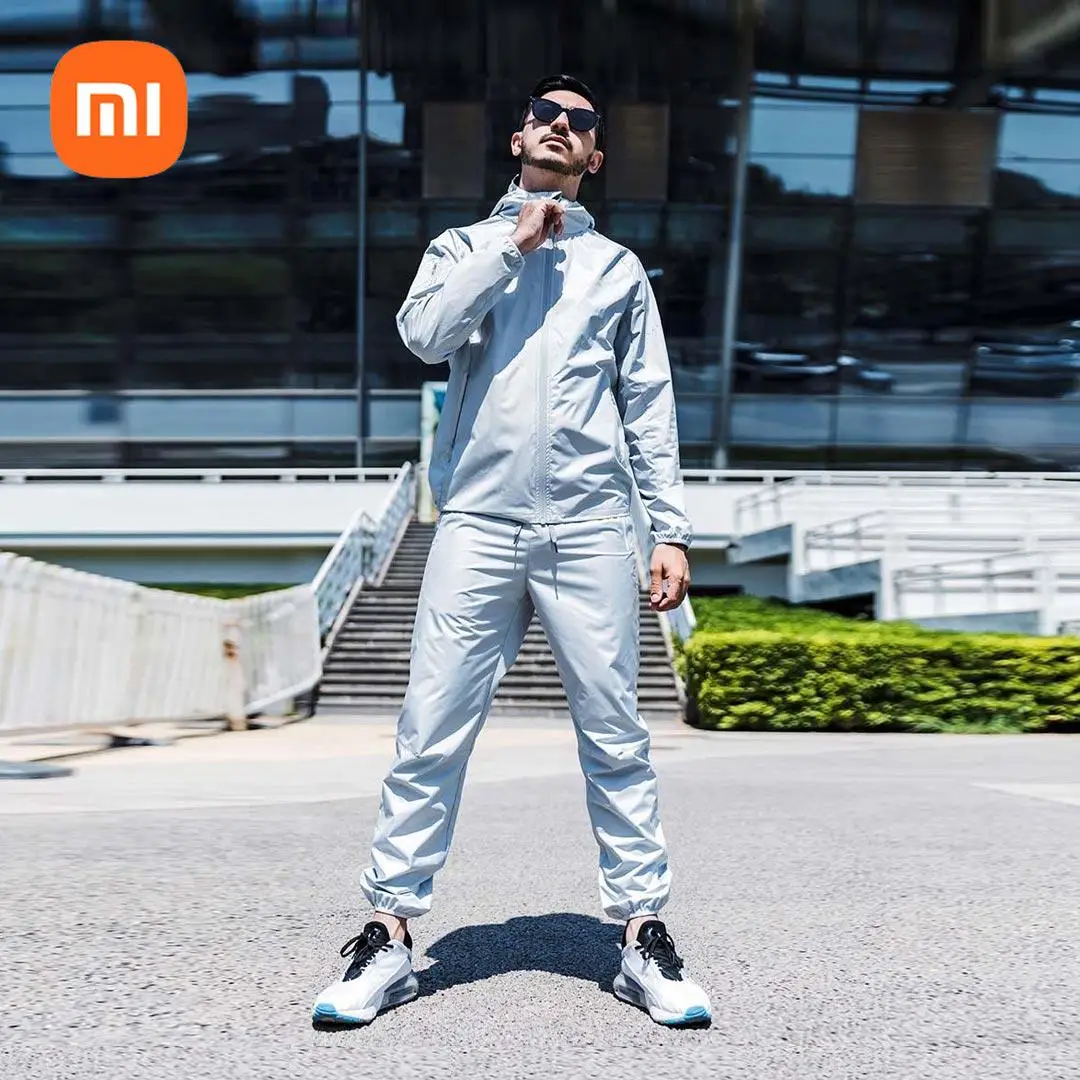 xiaomi mijia sports fitness sweat suit burst sweat black technology fast gathering heat sportswear men outdoor fitness suit