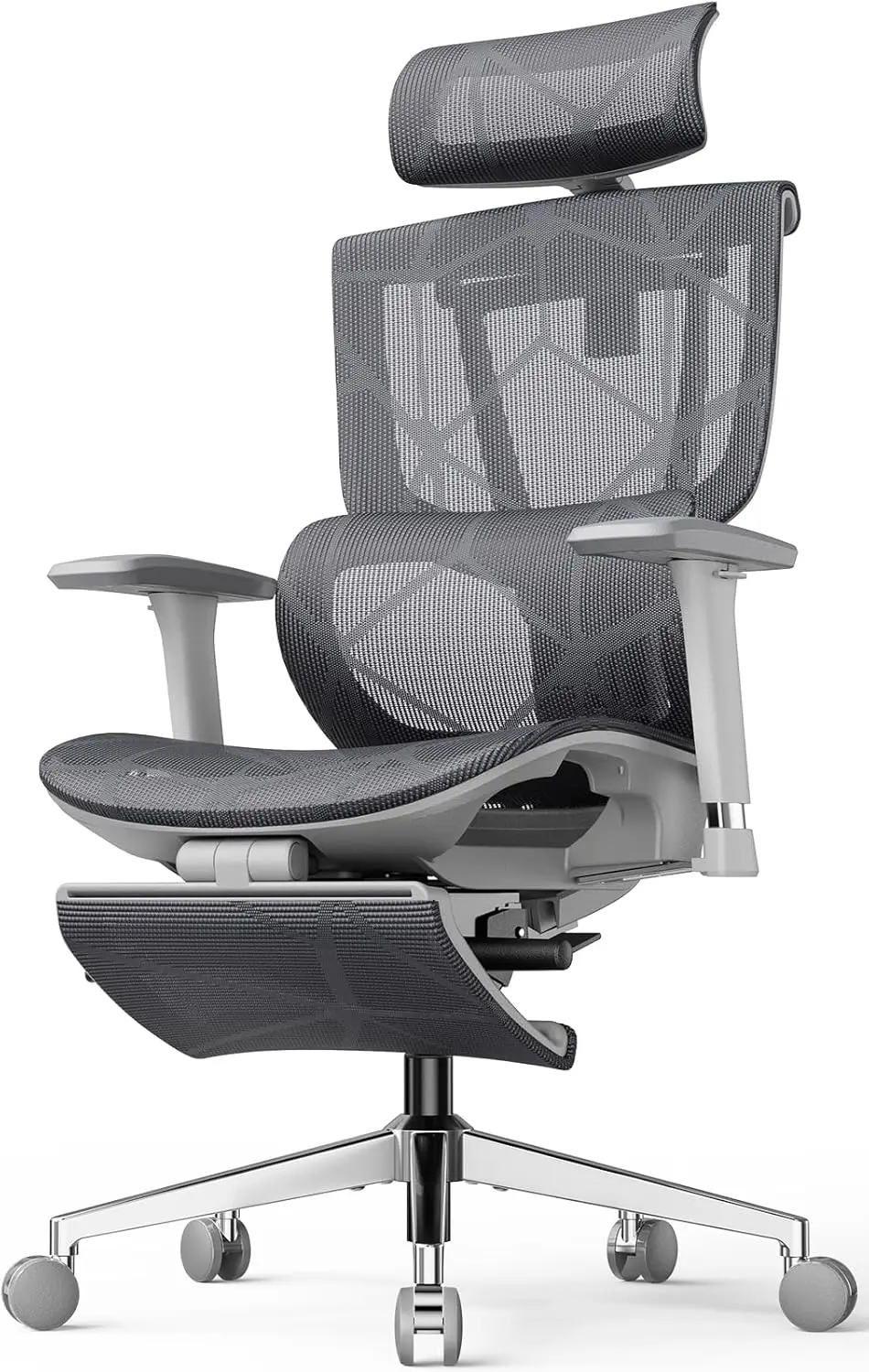 Chair Axis One – Double Back Support Office Chair with Footrest  Forward