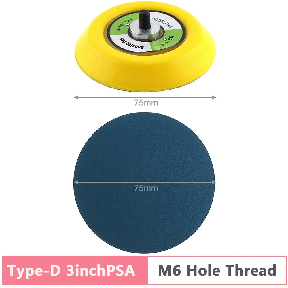 2-6 Zoll Poliers and scheiben Schleif kissen selbst klebende Schleif kissen für pneumatische Schleif maschinen/Luftpolierer Zubehör werkzeug