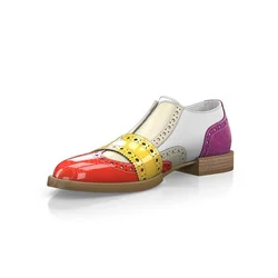 Patent Leather Toe Sewing Men Shoes Pumps Cross Tied Shoes Men's Dress Lace up Mixed Color 2023 Big Size 47 Zapatillas Mujer
