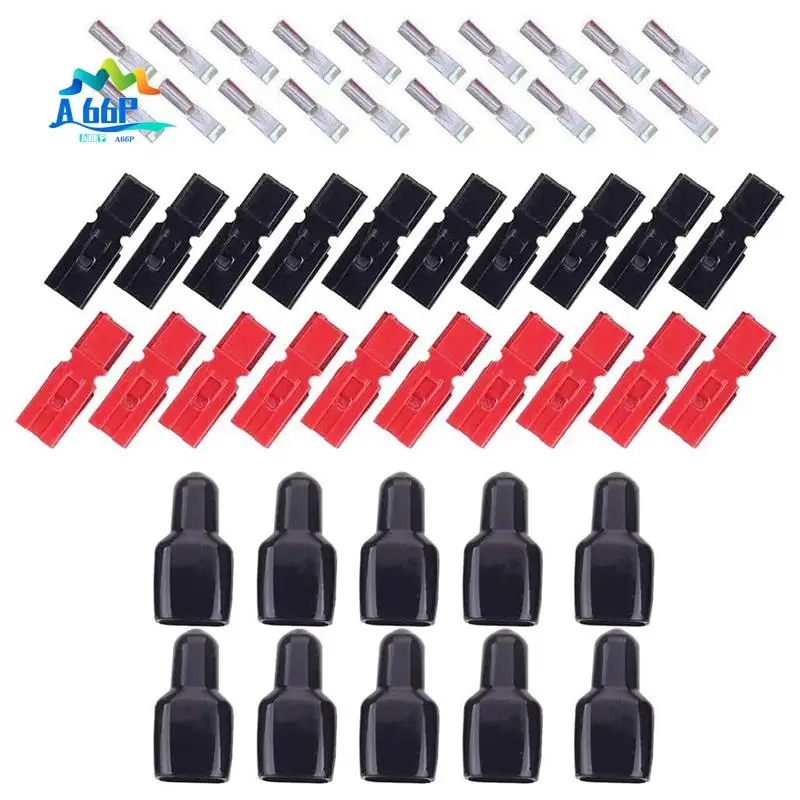 

A66P-10 пара 30A 600V разъемы питания аксессуары с изоляционной крышкой для Anderson Powerpole блокирующие вилки клеммы