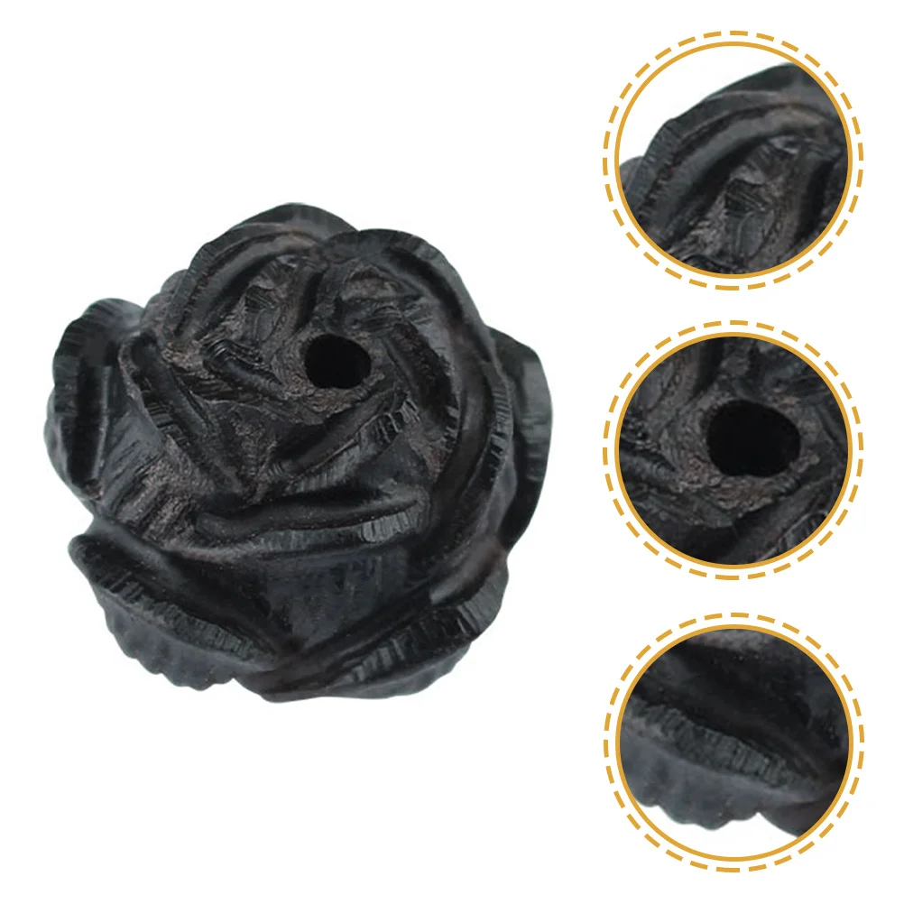 

Подвески из бисера Премиум резные деревянные бусины в виде розы DIY Изготовление ювелирных изделий Ремесленная фурнитура для браслета Будды Мала Подарки