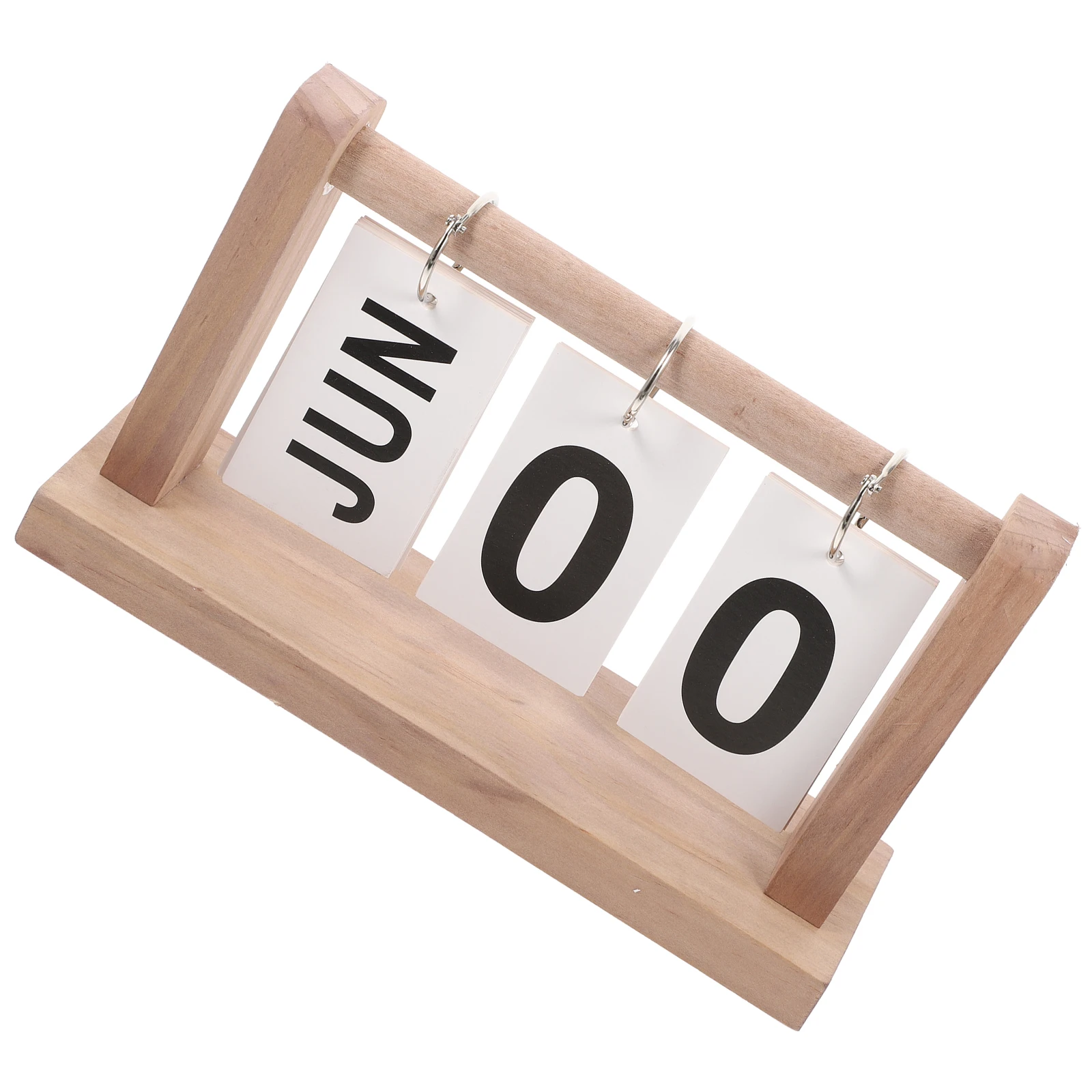 

1 Pcs Creative Rustic Desk Calendar Perpetual Calendar Wooden Tabletop Decoration