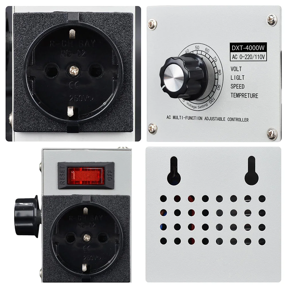 4000W-Controller für DXT-4000W AC 220V Spannungsregler, einstellbarer Regler für Heizwiderstand, Lüftermotor-Steuereinheit – Detail 23