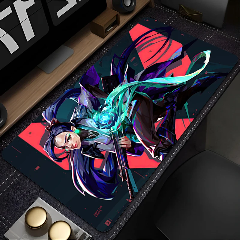 

Коврики для мыши V-valorant Sage, коврик для стола, защитный коврик для игровой мыши, декор стола, длинный коврик для клавиатуры, модные брендовые коврики для компьютерных геймеров