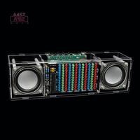 A41Z-DIY Bluetooth Speaker Kit Electronic LED Music Spectrum Dual Channel Soldering Practice 3W Speaker 8002 Amplifier