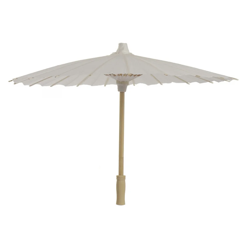 

2pcs White Paper Parasol Umbrella Wedding Decoration 40Cm Diameter Party Event Bedroom Diy Craft Accessory For Kids Adults