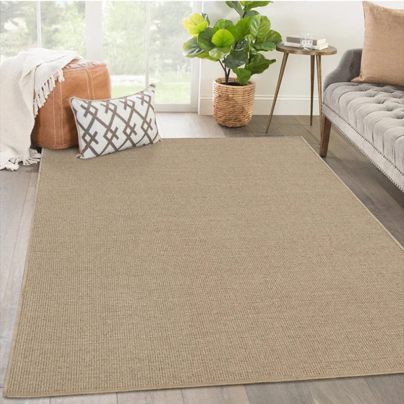 Boho Area Rug Washable Rugs Low Pile Front Door Rugs Throw Rugs for Entryway Kitchen Entrance Bedroom Decoration Sisal Carpets