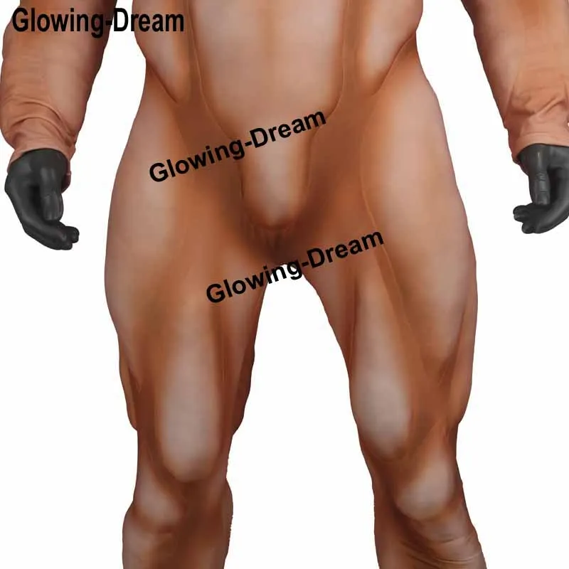 Costume muscolare più grande di alta qualità tuta muscolare tuta muscolare finta tuta muscolare da supereroe completo muscolare del corpo intero